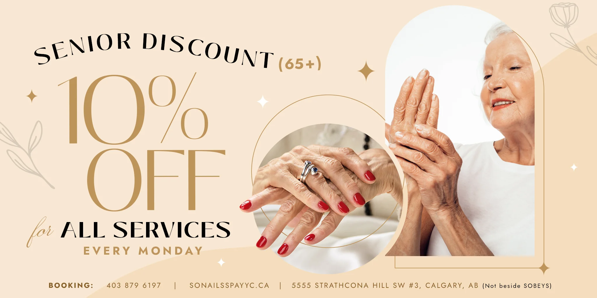 10%-senior SO Nails Spa YYC